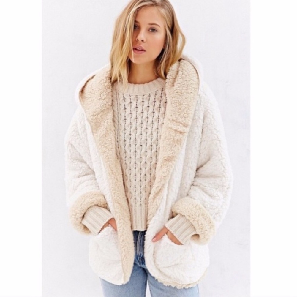 BDG reversible teddy jacket
